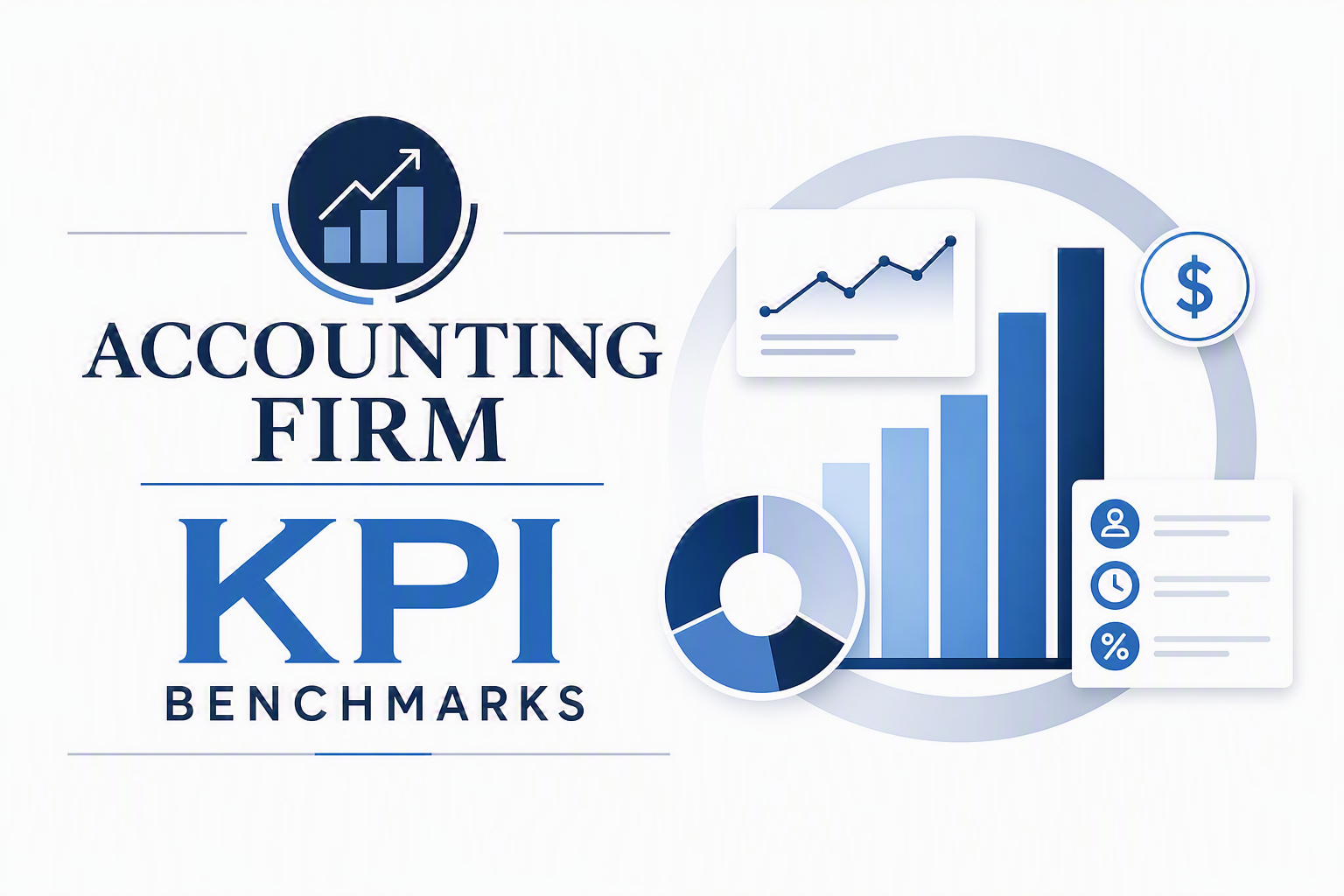 Accounting firm KPI benchmark dashboard